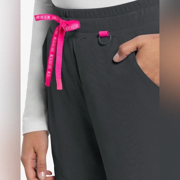 Med Couture Amp Tapered Leg Scrub Pant(MC101) NIP Black Small Reg - Picture 5 of 9
